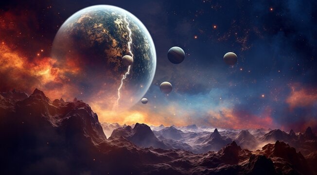 planets in the spache, planets in the dark