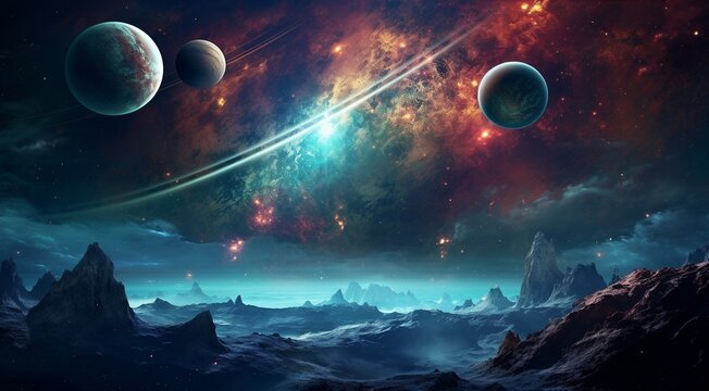 planets in the spache, planets in the dark