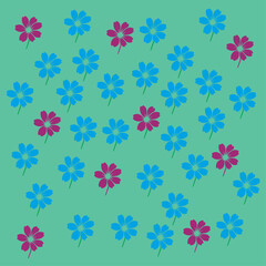 seamless pattern with flowers