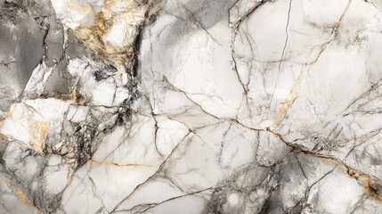 Closeup of White and Grey Marble Texture