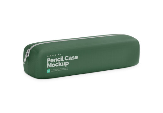 Pencil Case Mockup - Half Side View 02