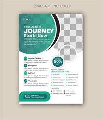 Modern Medical healthcare flyer design, healthcare and medical flyer or poster design