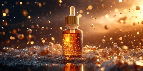 Serum ampoule Commercial poster Product photography c