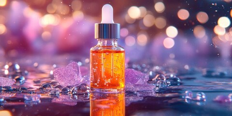 Serum ampoule Commercial poster Product photography c