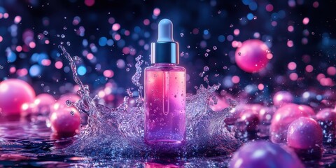 Serum ampoule Commercial poster Product photography c