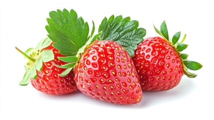 Three Strawberries