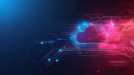 Cloud Technology and Digital Transformation Concept