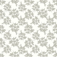 Flowers pattern, floral illustration. Fabric design