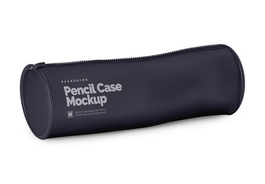 Pencil Case Mockup - Half Side View 05