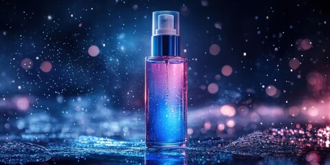 Whitening cream bottle Commercial poster Product phot