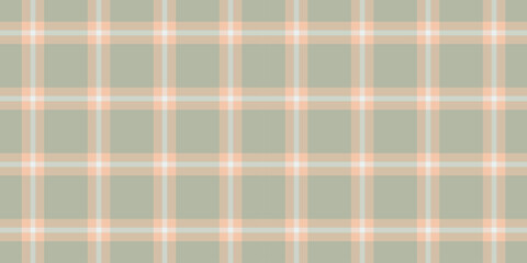 Madras seamless check fabric, delicate textile vector background. Fancy pattern texture tartan plaid in white and light colors.