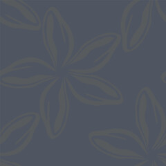 Vintage seamless floral pattern. Simple pretty flowers with leaves on beige background. Modern background for textiles, packaging, designs, fashion fabric, wallpaper.