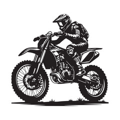 Vector Motorbike Silhouette Set , Black and White Motorbike Vector Silhouettes, Motorbike Silhouette Art