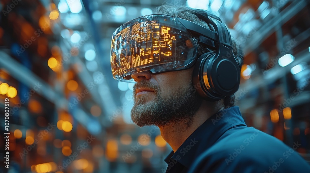 Poster virtual assistant holograms interact with users in augmented reality technology environment