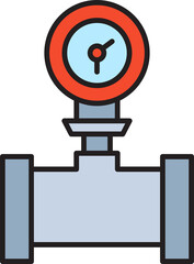Gauge and Pipeline Icon