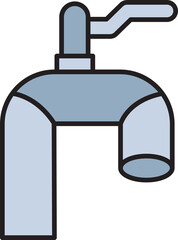 Obraz premium Faucet Icon Illustration