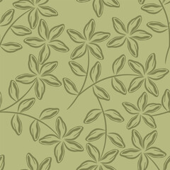 Fototapeta premium flower pattern floral seamless nature illustration vector