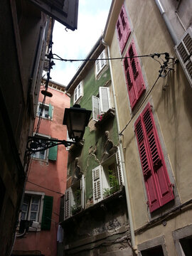 Windows of Piran, Slovenia; Street in Piran, Slovenia