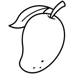 Mango Fruit Outline