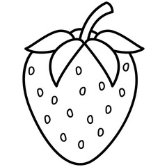 Strawberry Fruit Outline