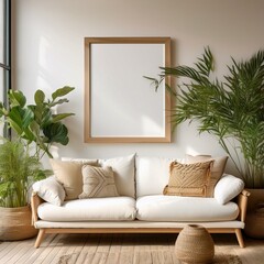 Boho Living Room - Frame Mockup