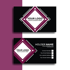 Unique and Stylish Business Card with Bold, Clean Layout