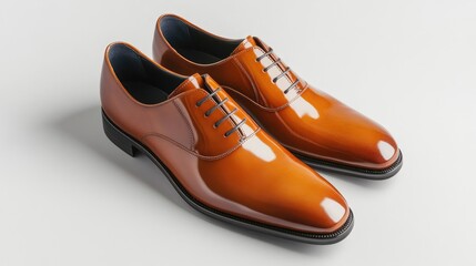 Elegant Brown Leather Oxfords