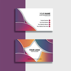 Fototapeta premium Bold & Colorful Business Card Design