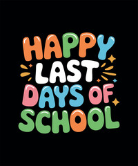 Happy 100 Days Of School T-shirt Design