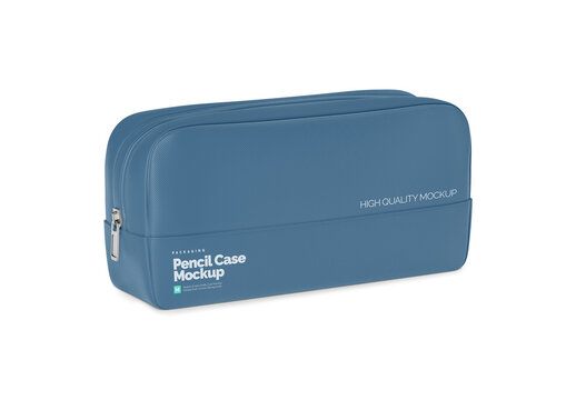 Pencil Case Mockup - Half Side View 09