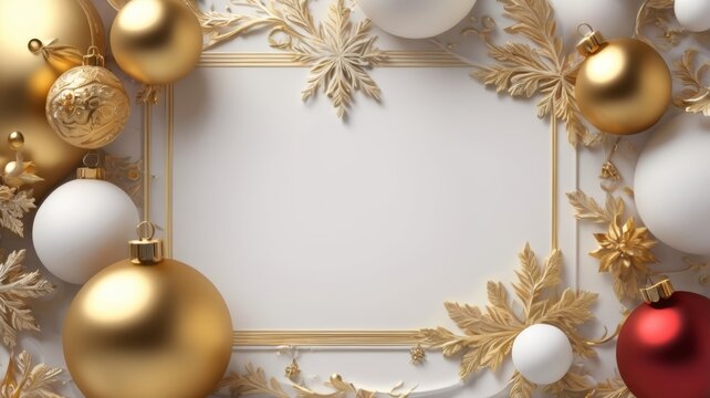 A La Rus Christmas setting with red, gold, and white holiday decor