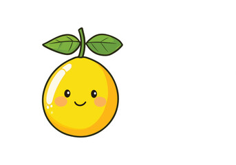 lemon with leaf