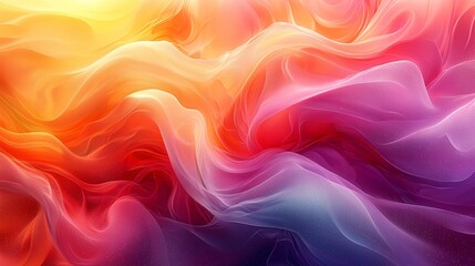 Fototapeta premium Vivid Abstract Gradient Background with Organic Shapes and Curves for Modern Design