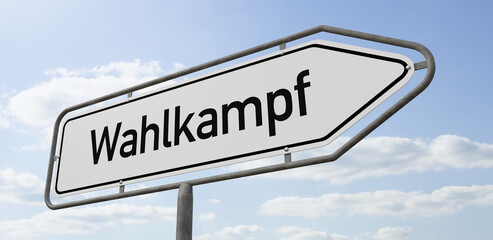 Pfeilwegweiser mit der Beschriftung