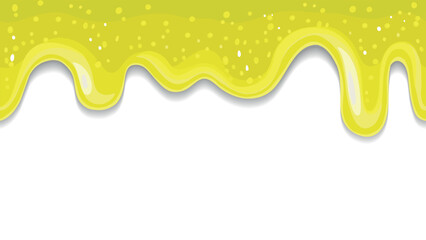 yellow drops. Slime. yellow jam. Drops of Lemon jam on a white background.