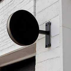 Circle Sign Mockup Design