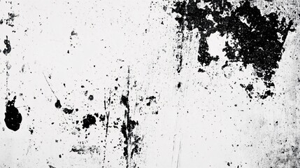 Fototapeta premium Black Ink Splatters on a White Background