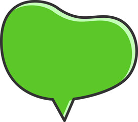 Green Speech Bubble Illustration