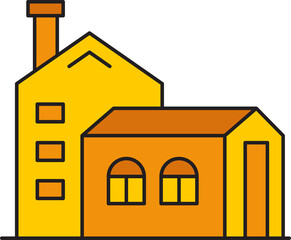 Factory Building Icon