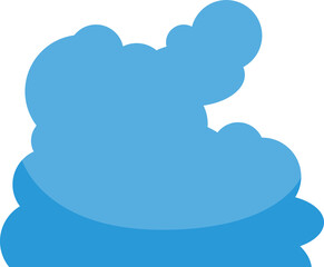 Blue Cloudscape Illustration