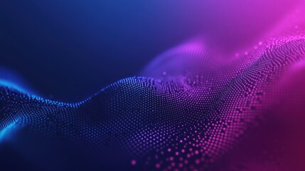 Abstract Purple and Blue Waves