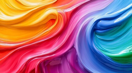 Obraz premium Abstract background with vibrant colors swirling and mixing together.