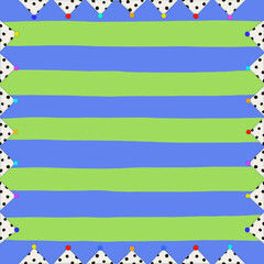party frame for kids  . colorful elements . paper cut ,pop art .