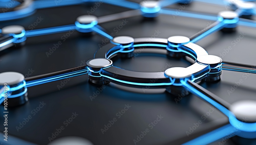Aufkleber a dynamic digital artwork featuring an abstract representation of data flow through the online netwo