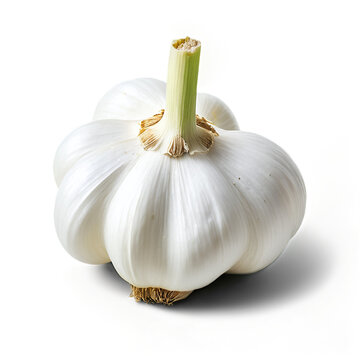 garlic clove isolated on transparent background