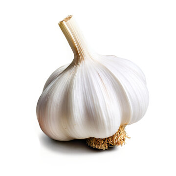 garlic clove isolated on transparent background