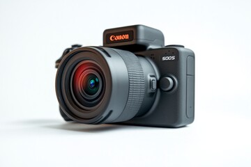 Fototapeta premium This is a modern camera with advanced features. It showcases sleek design and high performance. Perfect for professional photographers and enthusiasts. Generative AI