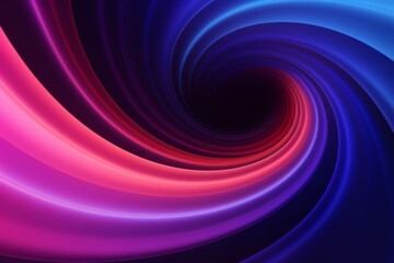 Obraz premium Vibrant spiral of music a colorful journey through pink, orange, and purple gradients