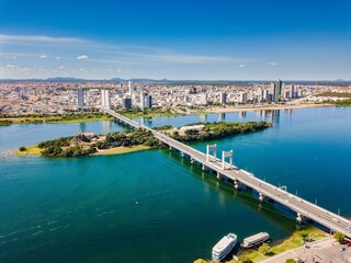 Bridge over the São Francisco River between Petrolina and Juazeiro, border between Bahia and Pernambuco