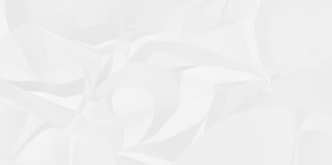 Vector empty white color crumple paper texture pattern abstract background. Crumpled white paper abstract shape background with space paper for texture.	
